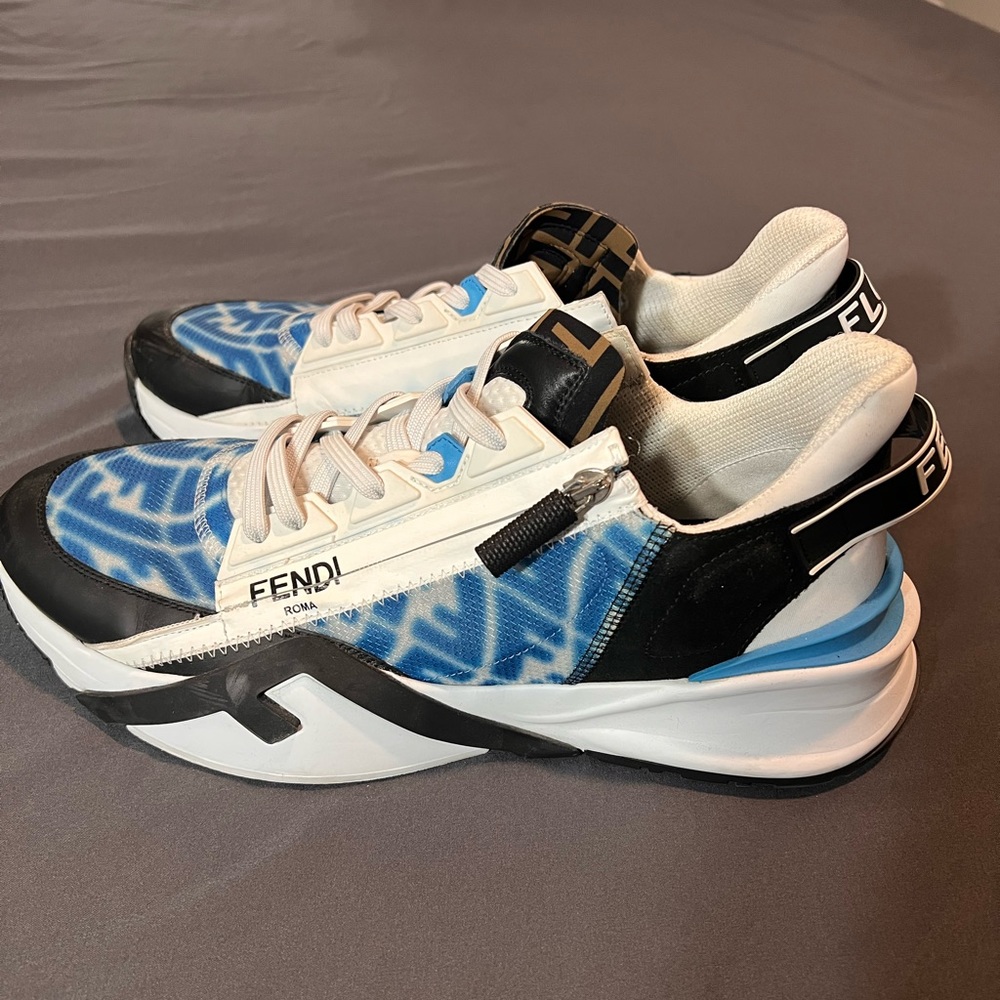 Fendi mens FF mid top sneaker